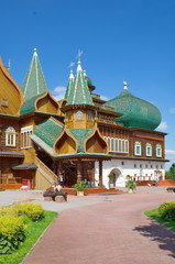 Obraz premium Moscow, Russia - August 9, 2017: Palace of Tsar Alexei Mikhailovich in Kolomenskoye Park 