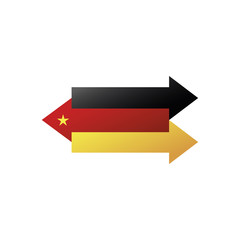 China Germany interaction, exchange and delivery - 199086438