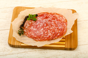 Sliced salami
