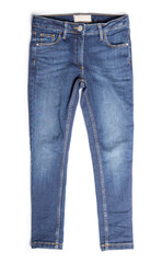 Blue Jeans Isolated on White