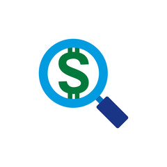 Money Search Logo Icon Design