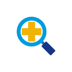 Medical Search Logo Icon Design