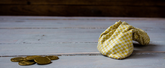 pouch of gold coins