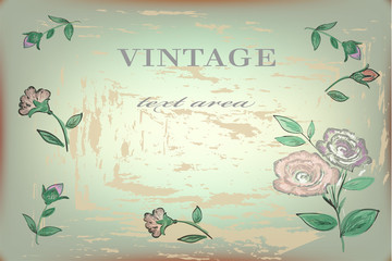 vector vintage card..