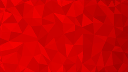 Fototapeta premium Red polygonal illustration background. Low poly style.