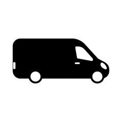 delivery bus icon for delivery service. flat icon © spalaukou