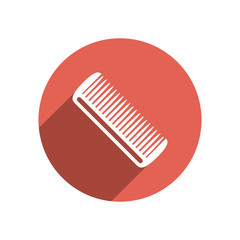 Hairbrush icon. Vector Illustration