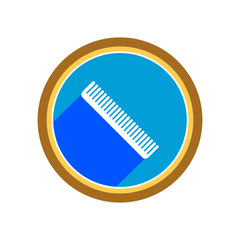 Hairbrush icon. Vector Illustration
