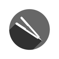 Hair straightener icon
