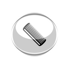 Hairbrush icon. Vector Illustration