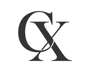 initial letter typography typeset logotype alphabet font image vector icon logo
