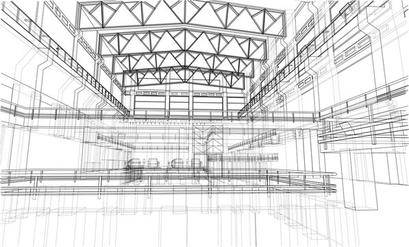 Industrial zone sketch.