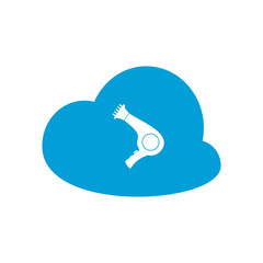 Hairdryer icon. Vector Illustration