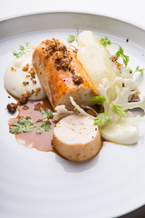 Meat roll with vegetables