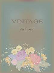 vector vintage card..