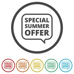 Special Summer Offer sign, 6 Colors Included