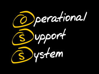 OSS - Operational support system, acronym business concept