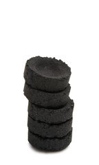 Fototapeta na wymiar coal for hookah isolated