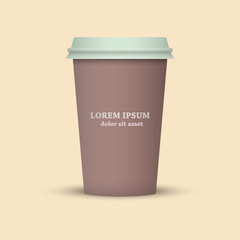 Coffee cup icon. coffee cup take away. plastic coffee cup to go