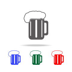 beer cup glass icon. Elements of human weakness and addiction multi colored icons. Premium quality graphic design icon. Simple icon for websites, web design, mobile app