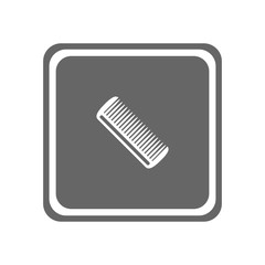 Hairbrush icon. Vector Illustration