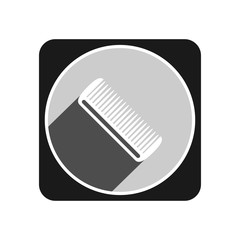 Hairbrush icon. Vector Illustration