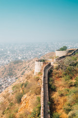 City view from Nahargarh Fort in Jaipur, India