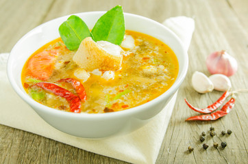 Tomyum is famous Thai food style