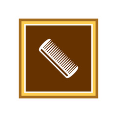 Hairbrush icon. Vector Illustration
