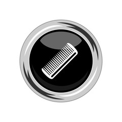 Hairbrush icon. Vector Illustration