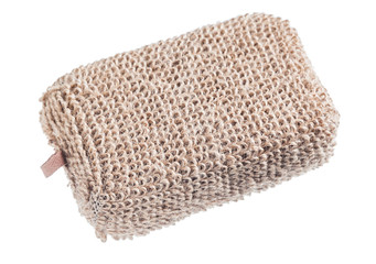 Body scrubber isolated on white