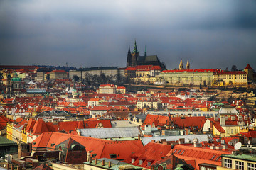 Naklejka na ściany i meble Prague castle as nice landscape