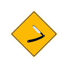 Straight razor icon