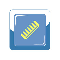 Hairbrush icon. Vector Illustration