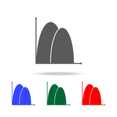 Area chart icon. Elements of chart and trend diagram multi colored icons. Premium quality graphic design icon. Simple icon for websites, web design, mobile app, info graphics