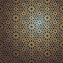 Set of islamic oriental patterns, Seamless arabic geometric ornament collection. Vector traditional muslim background. east culture, indian heritage, arabesque, persian motif, 3D. Ramadan kareem. Gold