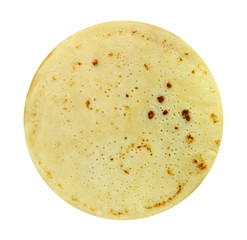Pancake isolated on white.