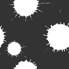 Abstract paint splashes and blots pattern.