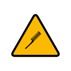 Hairbrush icon. Vector Illustration