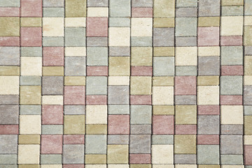 &ugrave;pavimento con moduli colorati