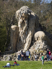 Italia, Toscana, Firenze, Pratolino, il Parco della villa Demidoff. Il Gigante dell'Appennino,opera...