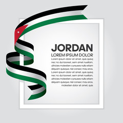 Jordan flag background