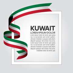 Obraz premium Kuwait flag background