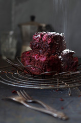 Schoko-Kirsch-Kuchen vom Blech