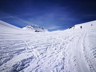 Skitour Aufstiegsspur