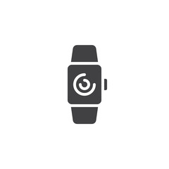 Smartwatch vector icon. filled flat sign for mobile concept and web design. Smart Watch simple solid icon. Symbol, logo illustration. Pixel perfect vector graphics