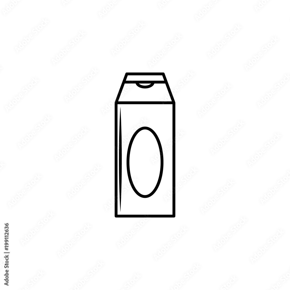 Poster a bottle of shampoo icon. element of bottle for mobile concept and web apps. thin line icon for webs