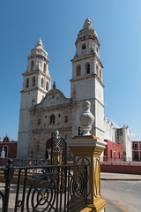Independence Park with Cathedral in San Francisco de Campeche, Mexico