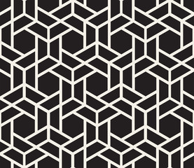 Vector seamless pattern. Modern stylish abstract texture. Repeating geometric tiles