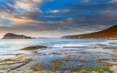 Early Morning Seascape with Clouds